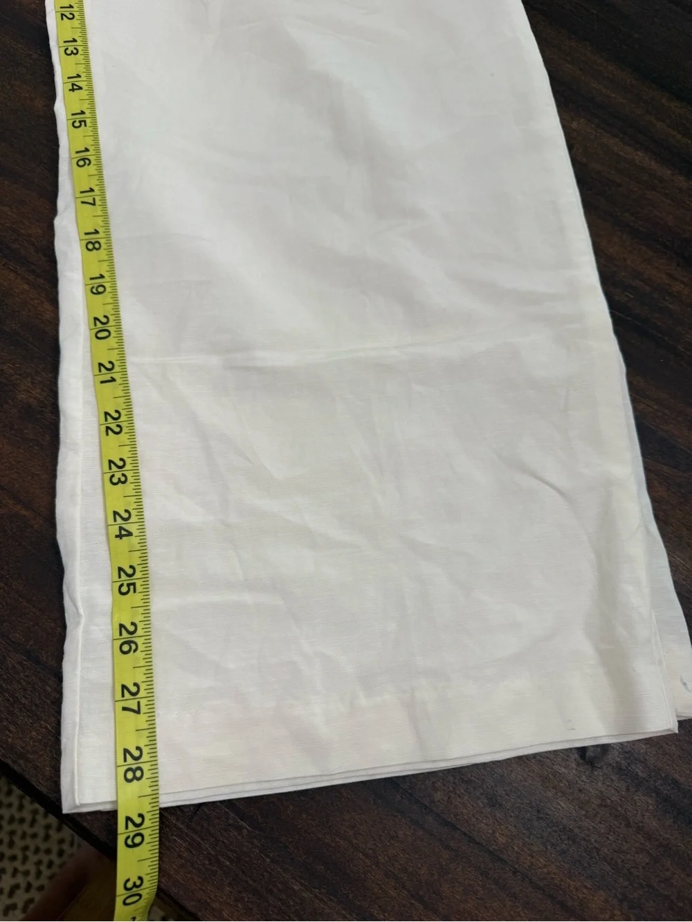 H&M Wide Leg Drawstring Pants in Cream